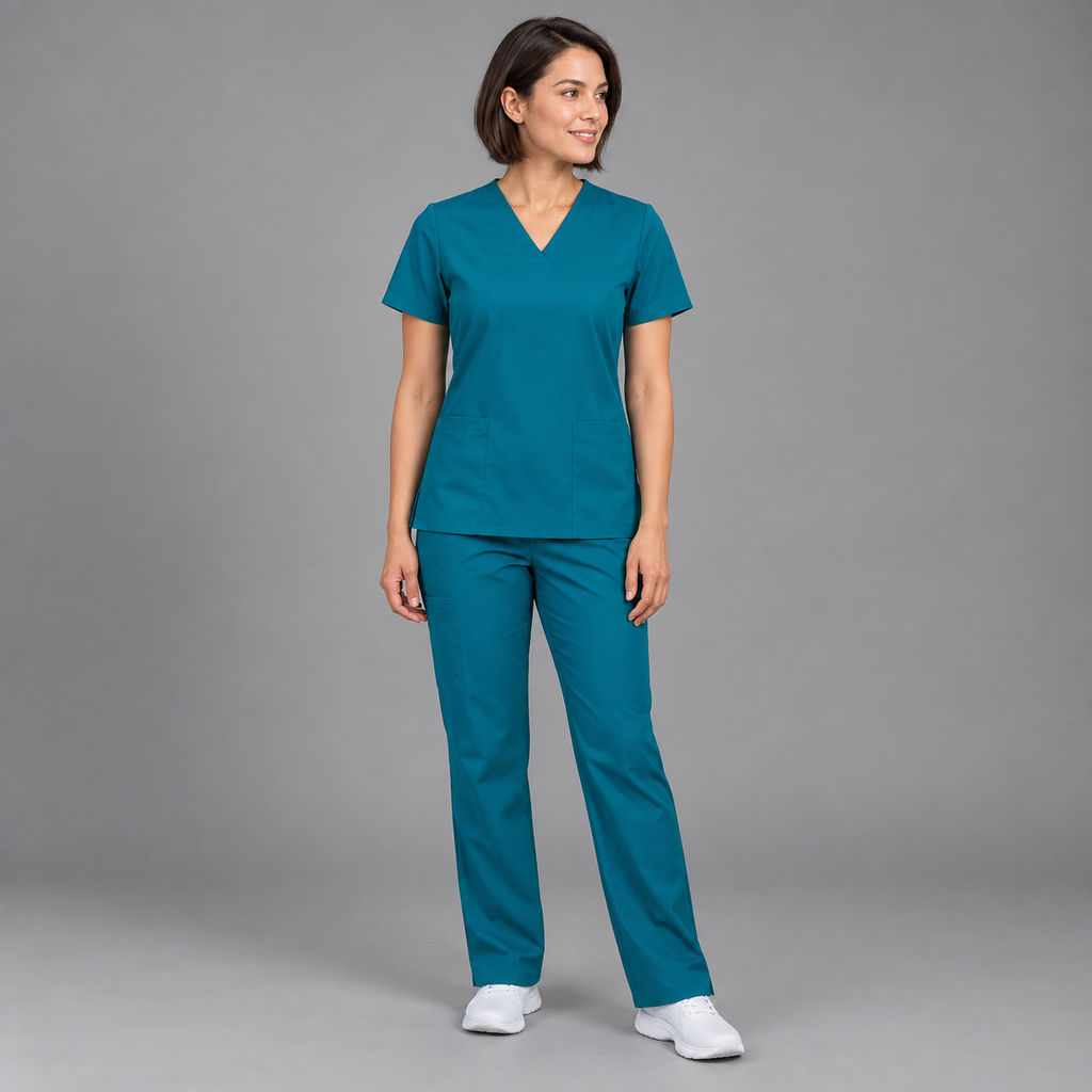 Scrubs médicos para mujer detalle